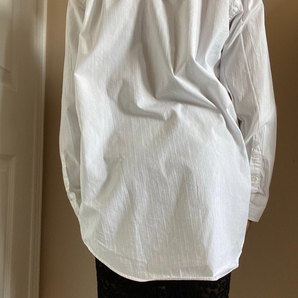 White Gap Collared Button Down Shirt - Picture 7 of 13
